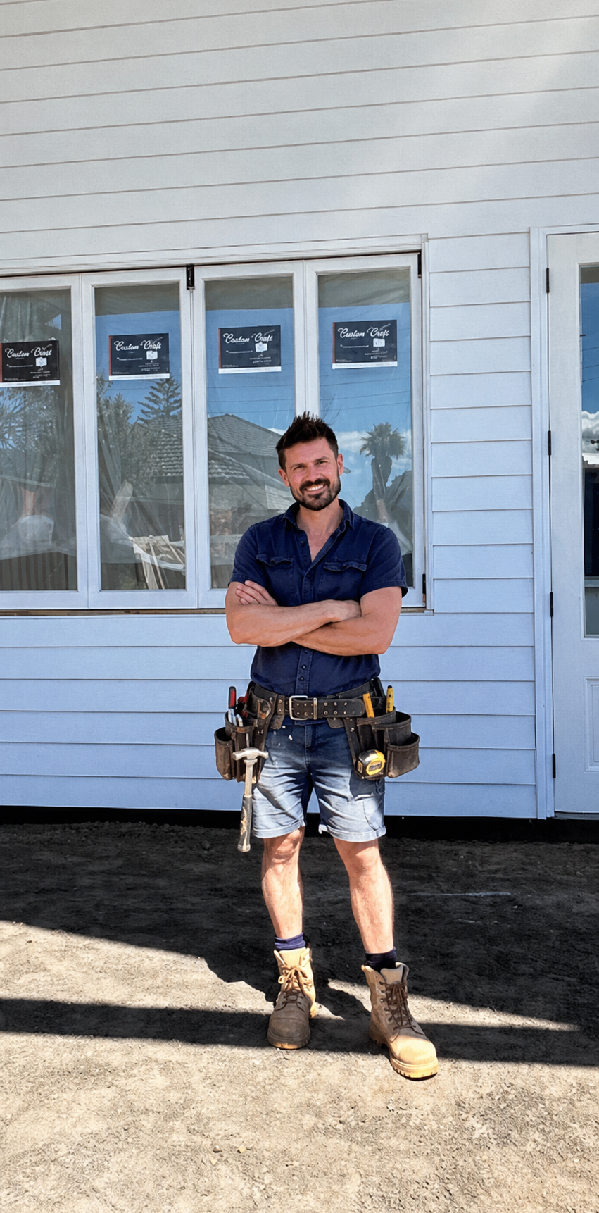Josh O'Hart on a job site